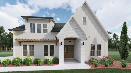 New Homes in Forsyth County, Georgia built by David Patterson Homes in the European Farmhouse Community of Fireside Farms!