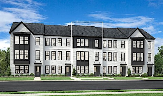 New Townhomes in Alpharetta, Georgia built by Toll Brothers in the New Townhome Community of Toll Brothers at Lakeview!