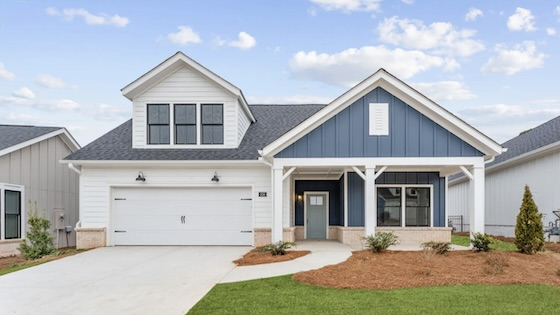 New Homes in Holly Springs built by Epcon Communities in the New Home Community of Courtyards at Redbud Lane!