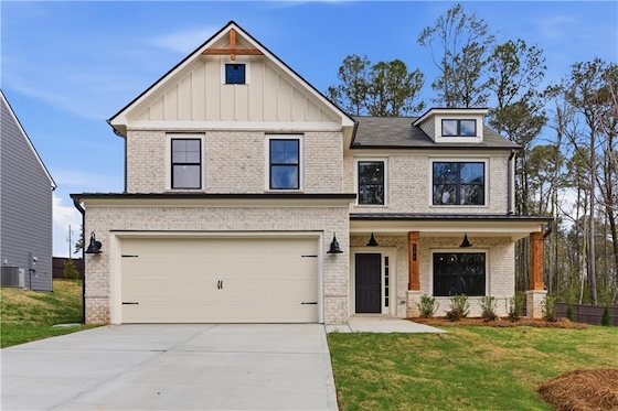 New Homes in Mableton, Georgia built by Kerley Family Homes in the New Home Community of The Overlook at Factory Shoals