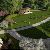 Townhomes at East Park Village in Kennesaw built by Traton Homes